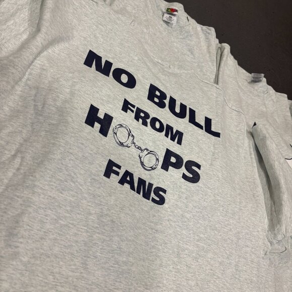 Vintage Chicago Bulls Shirt Mens XXL Gray Police No Bull Hoops 90s Lot Of 10 - Picture 5 of 6